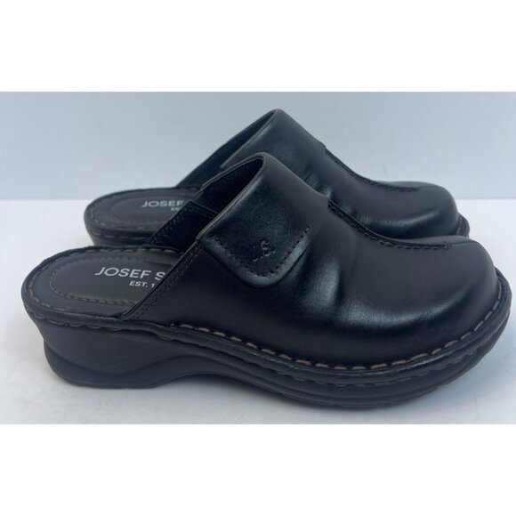 Josef Seibel Womens Black Leather Clog Carole (56308) EU 37 US 6-6.5 - Picture 5 of 12